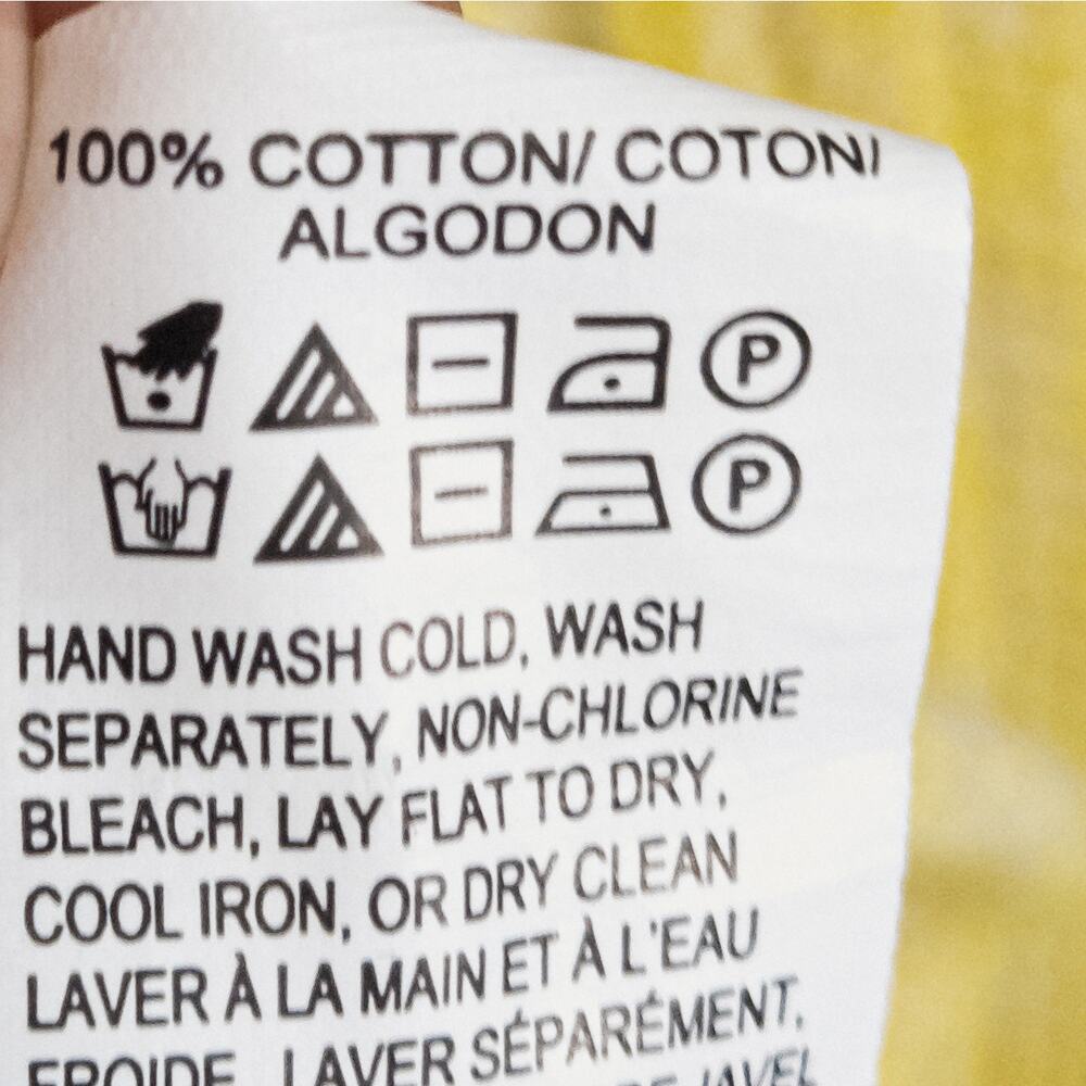 Lucky Brand Cotton Eyelet Sweater Yellow Size L Coastal Cottagecore - Picture 8 of 8